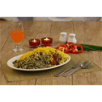 چلو کبک آلوچه و ناردون