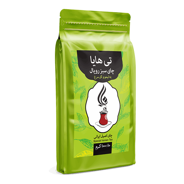 چای سبز تی هایا با به لیمو و گل سرخ