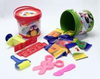 خمیر بازی سطلی 6 رنگ پلمپ دار(1059)