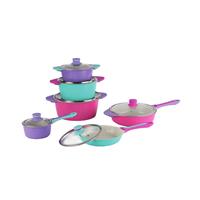 سرویس  قابلمه ۱۰ پارچه طرح چدن موناکو