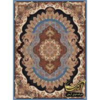 فرش ۷۰۰شانه ارکیده آبی تراکم ۲۵۵۰