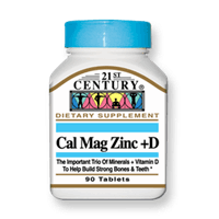 مکمل غذایی کلسیم D منیریم زینک ۲۱ سنتری نیچرمید